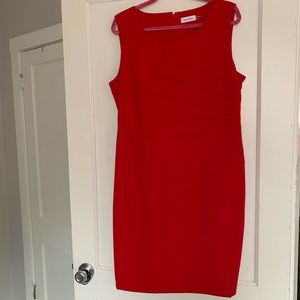 Red Calvin Klein Dress